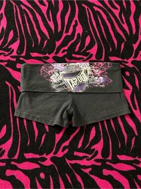 Y2K Vintage Tapout Foldover Mini Shorts